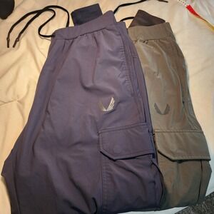 2 ASRV Tetra-Lite Cargo Joggers Mens Large Navy&Grey Excellent DSG-0825 Techwear